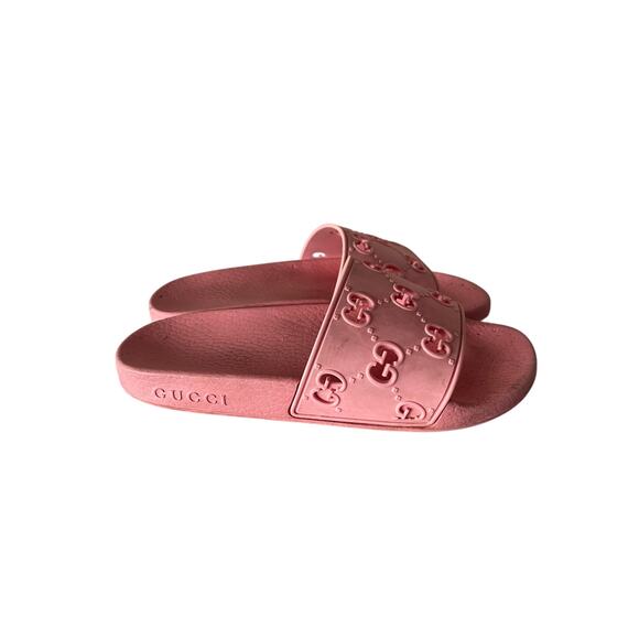 Gucci Pursuit GG Logo rubber pool slide sandals Sz:36 - Picture 4 of 7